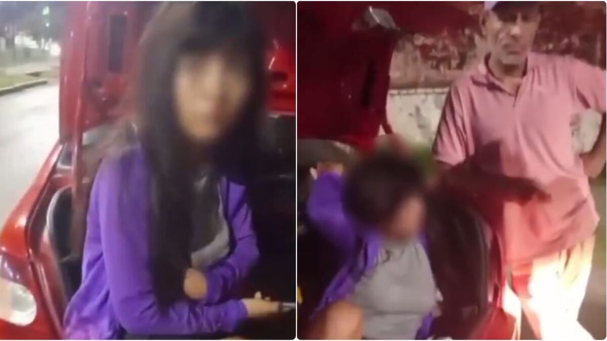 Mujer se metió al baúl del taxi para vigilar que su esposo no la engañara