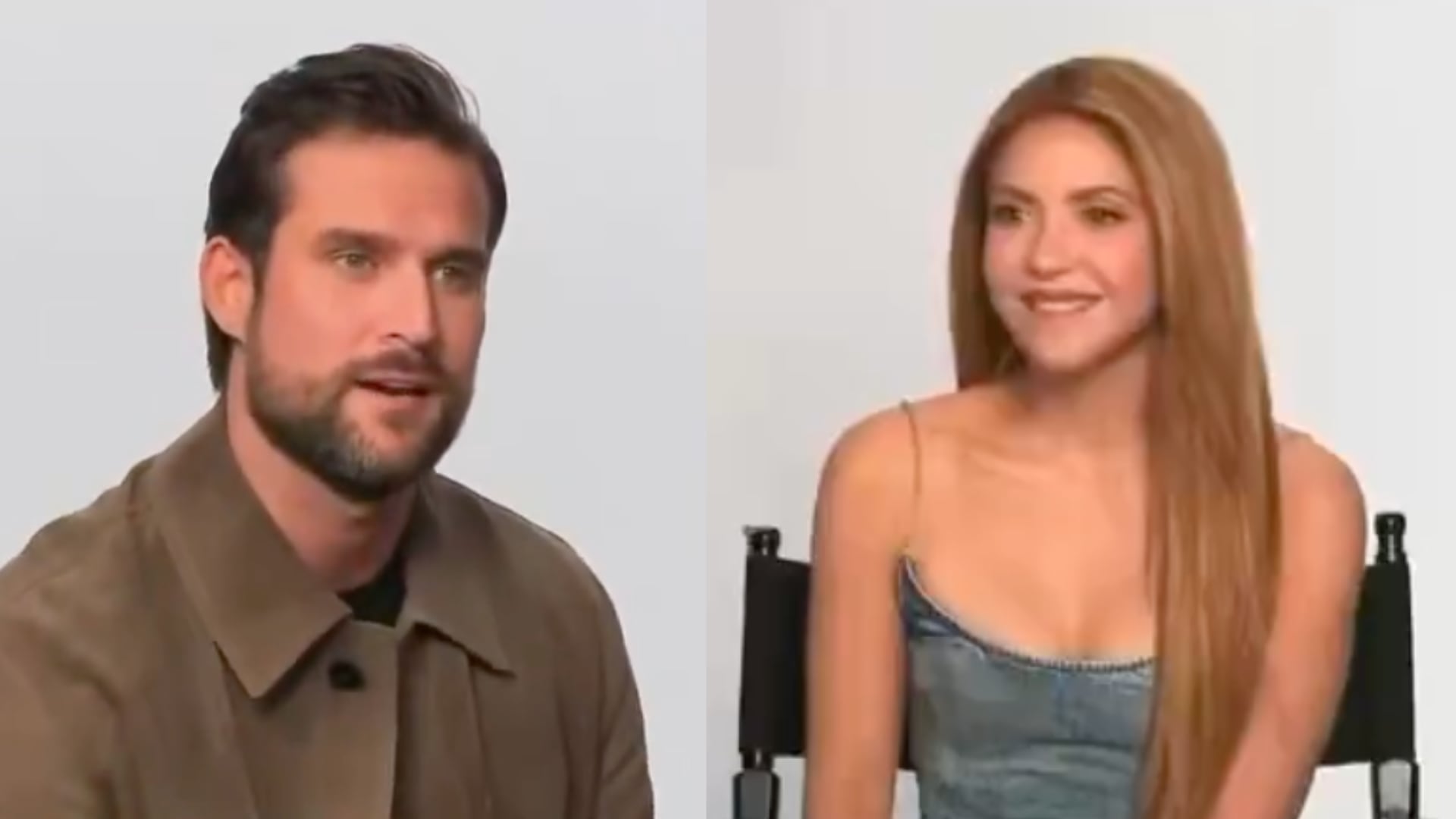 Shakira y Clovis Nienow se lanzaron miradas coquetas en entrevista