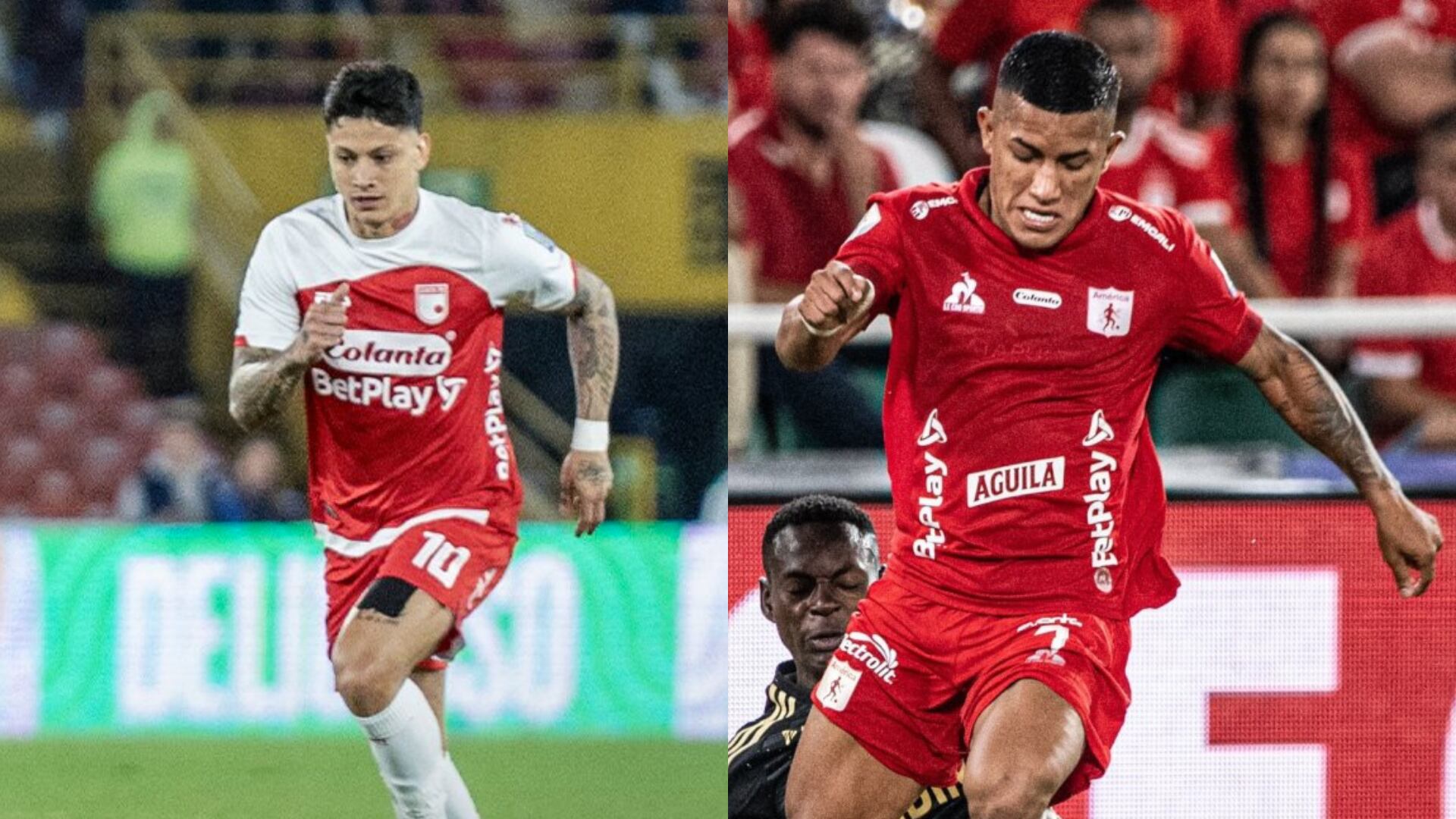 Santa Fe y América de Cali - Fotos: Redes sociales de los equipos