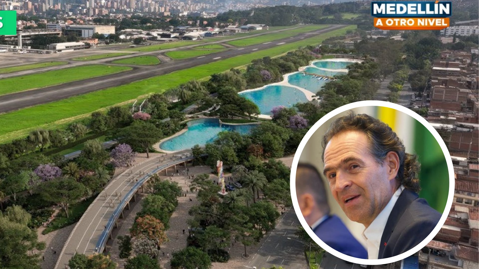 Federico Gutiérrez defendió obra de 'playa' en Medellín.