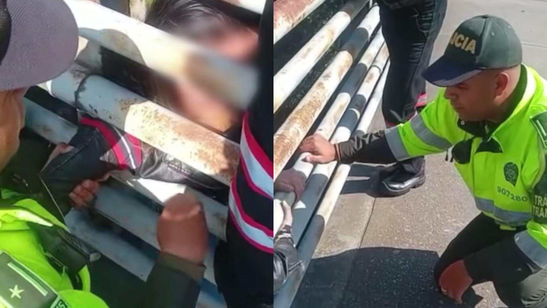 Reconocimiento a patrullero de la policía de Bogotá por evitar un suicidio