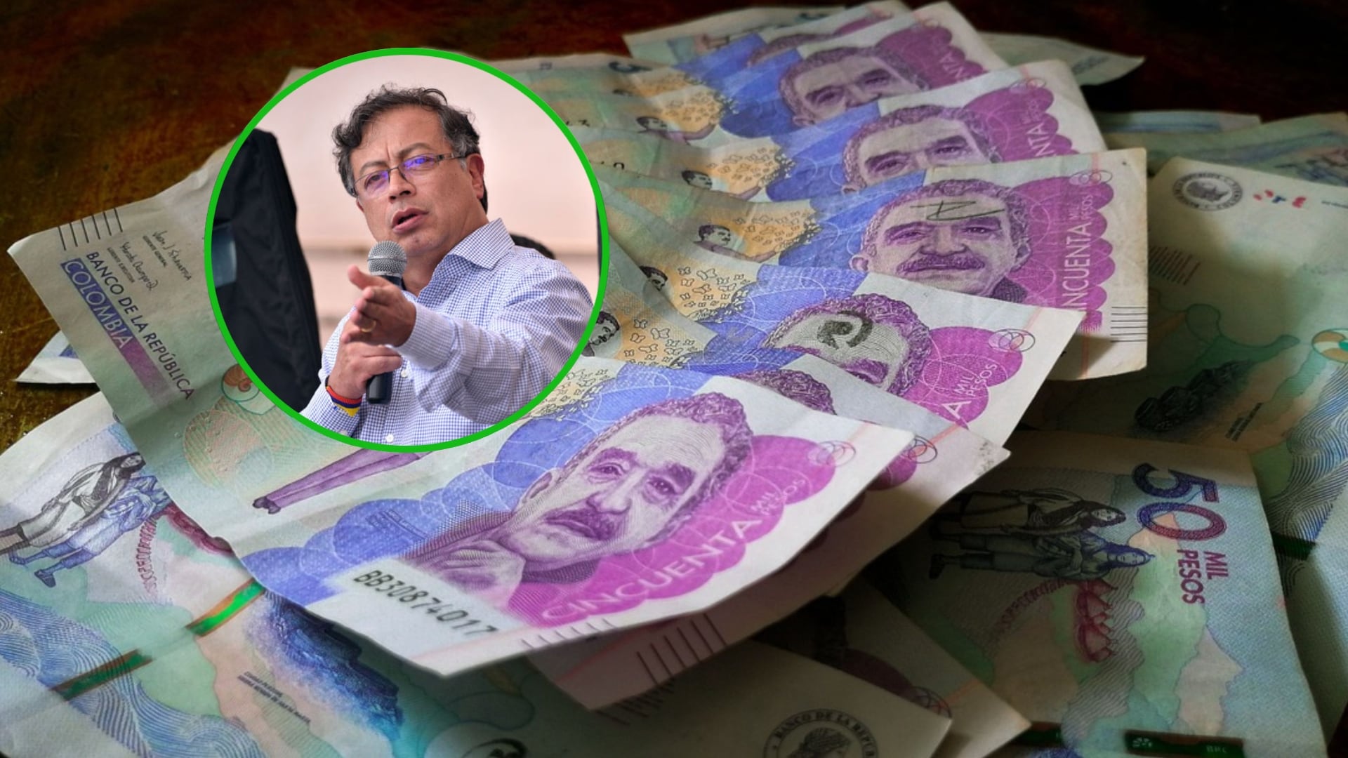 Salario Mínimo 2025: Así quedaría si el gobierno de Gustavo Petro lo define por decreto Foto: Pesos colombianos ( Freepik descargado 12 de agosto 2024) y foto archivo de Publimetro
