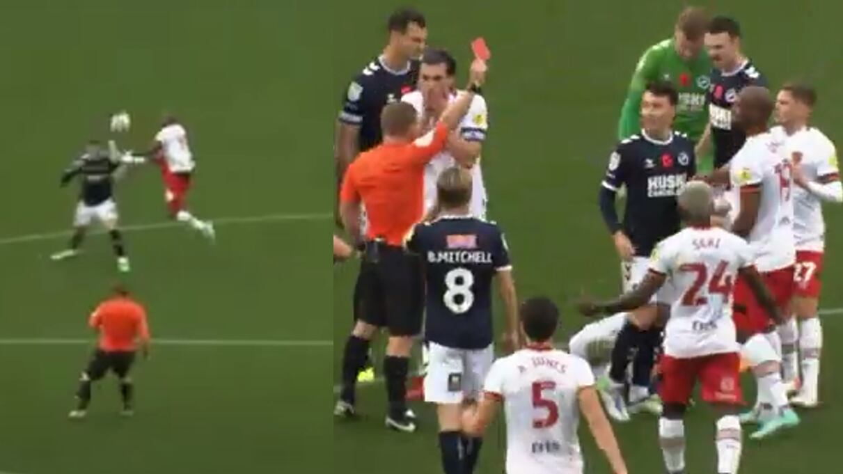 Expulsión a Óscar Estupiñán en Hull City