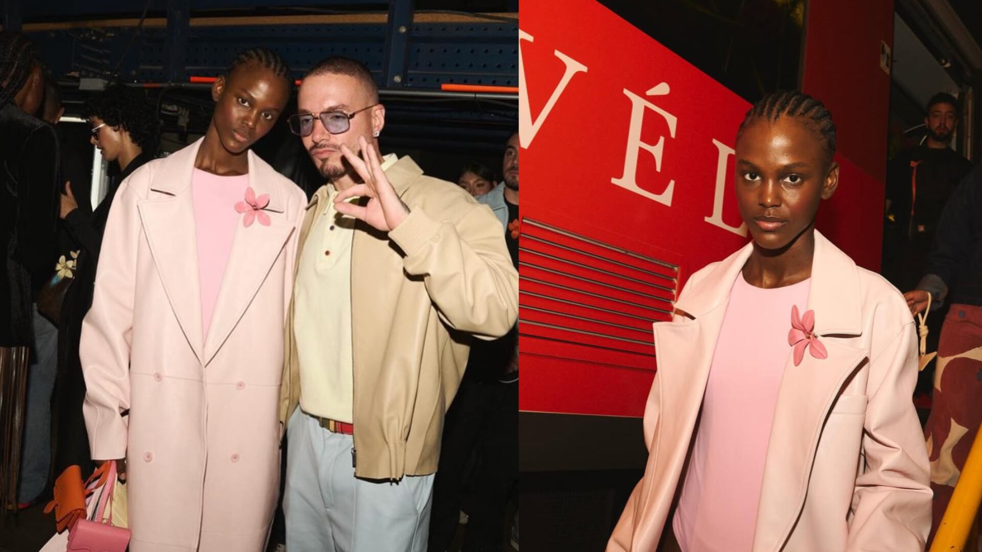 Valentina Castro junto a J Balvín en Medellín