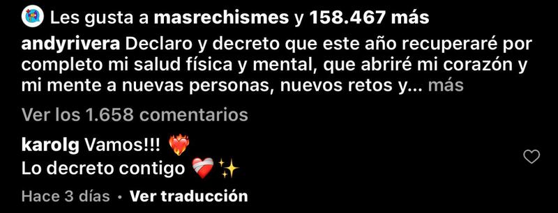 Karol G y Andy Rivera decretaron juntos algo especial para este 2024