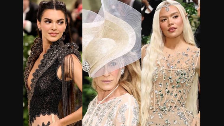 Kendall Jenner, Sarah Jessica Parker e Karol G no Met Gala 2024 / Foto: Divulgação
