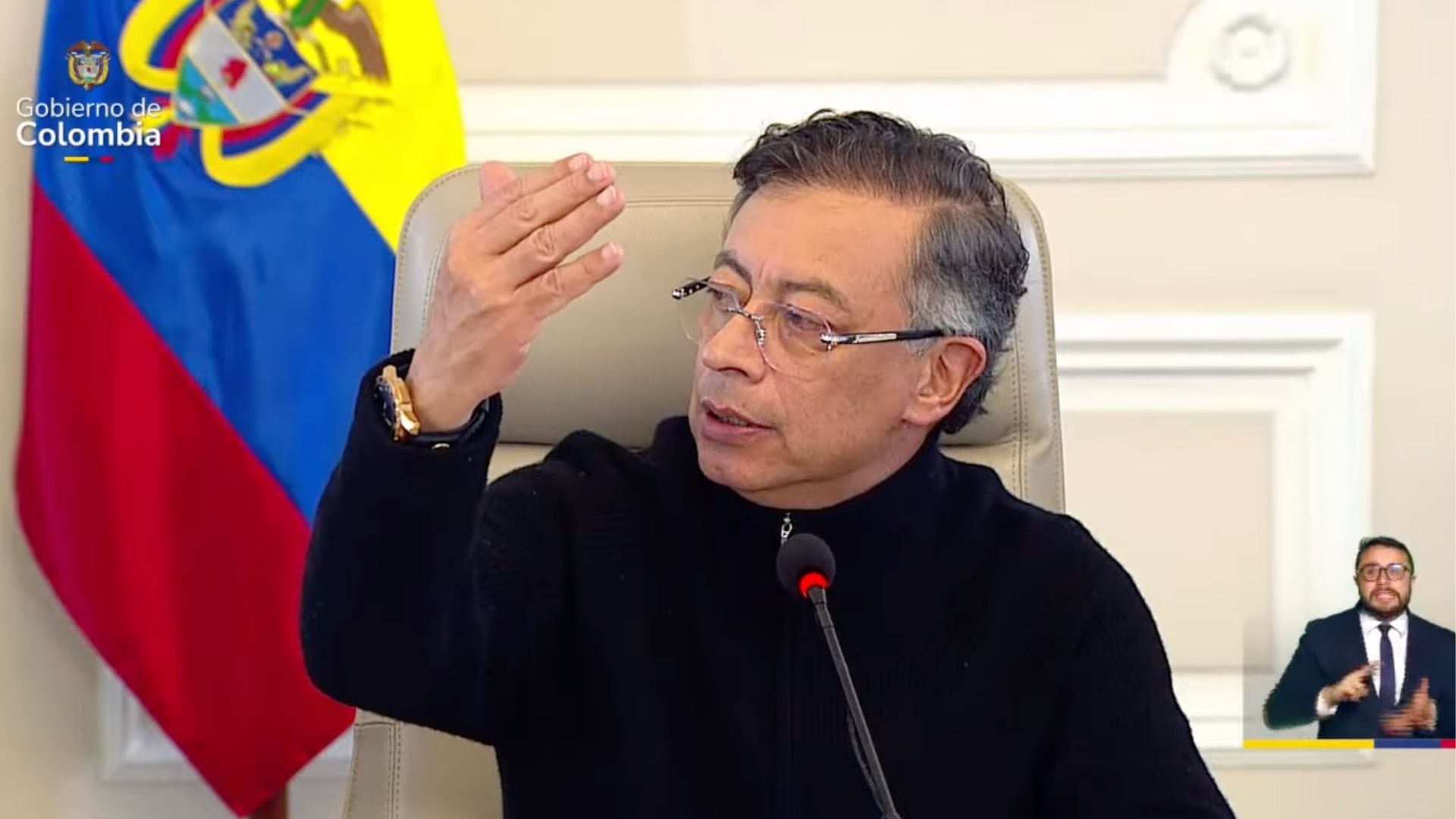 Gustavo Petro, presidente de Colombia. (Foto: Presidencia)