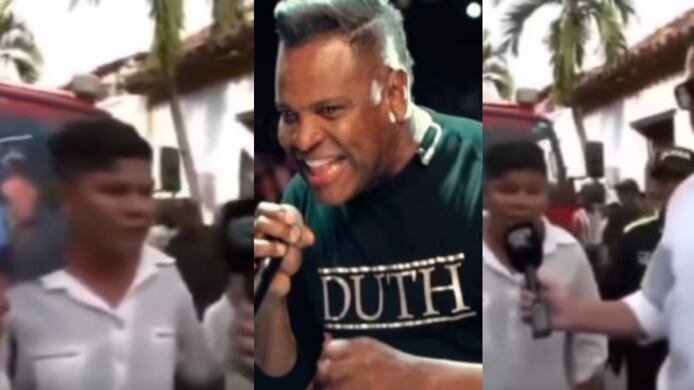 Seguidor de Omar Geles hizo el oso cantando mal la letra de canción en transmisión en vivo.