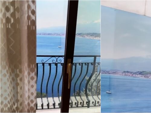 Usuaria denunció estafa en Airbnb: quería una vista al mar y resultó siendo una pared pintada