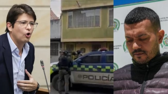 Foto de Miguel Uribe y alias 'El Costeño' operativo captura.