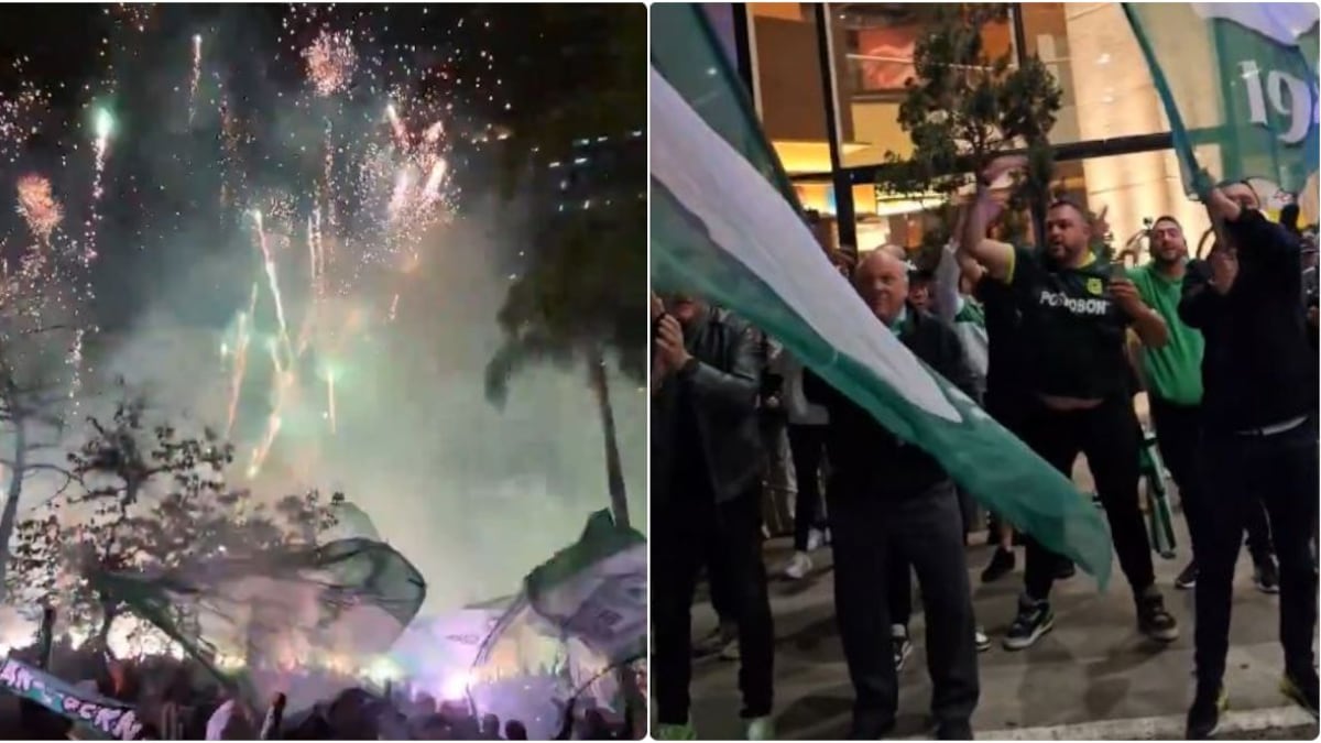 Atlético Nacional: Hasta Antonio José Ardila se unió al impresionante banderazo de los hinchas en Brasil
