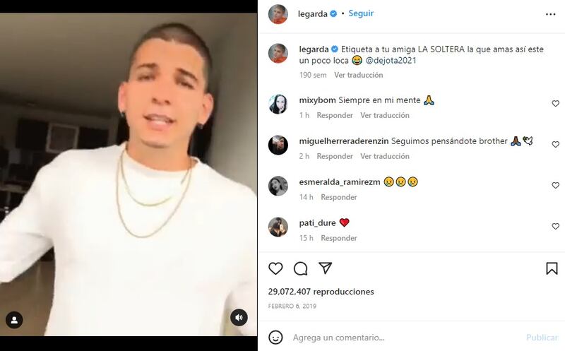 Seguidores de Legarda siguen escribiendo mensajes en sus publicaciones