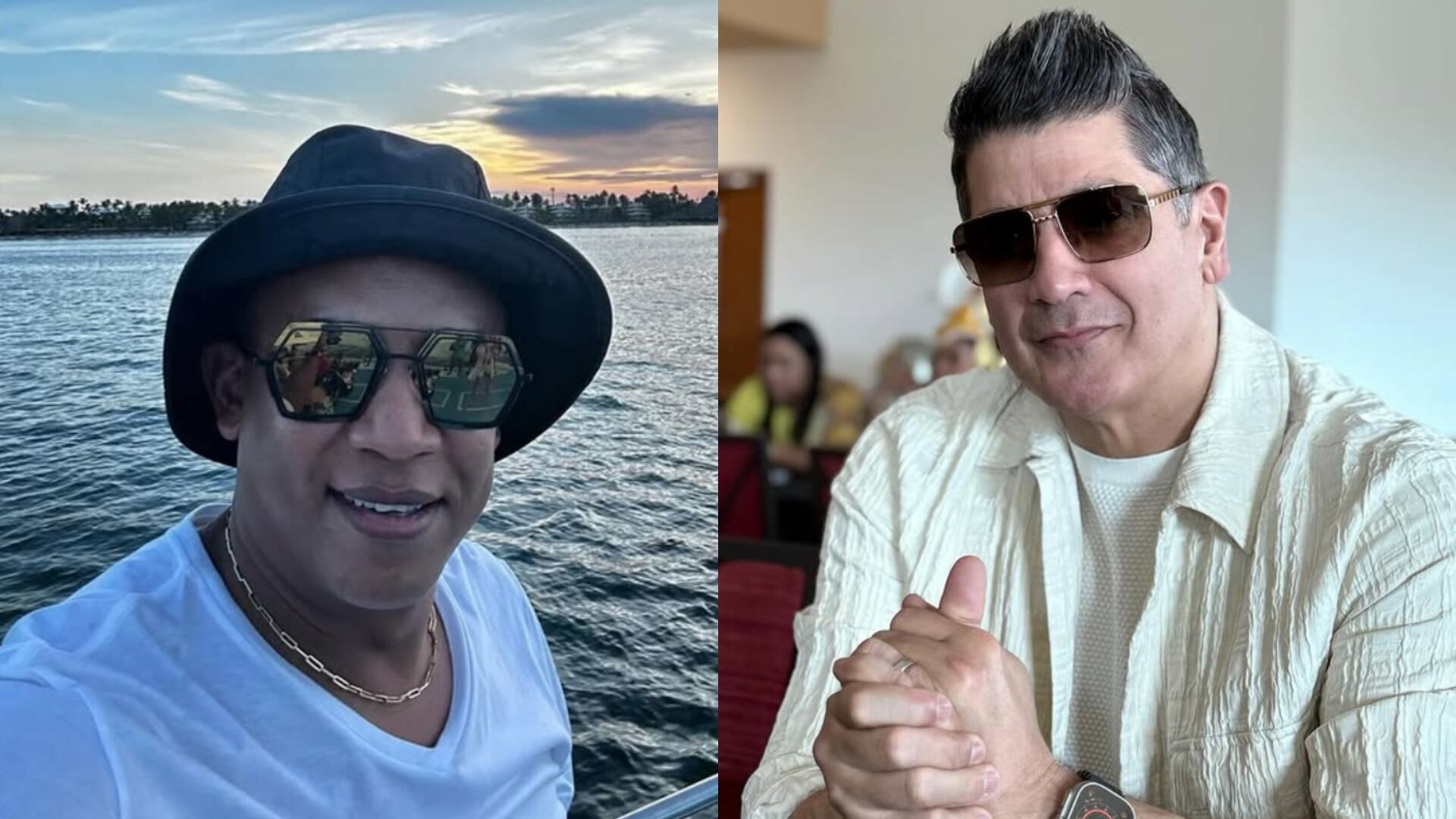 Eddy Herrera y el artista fallecido, Rubby Pérez