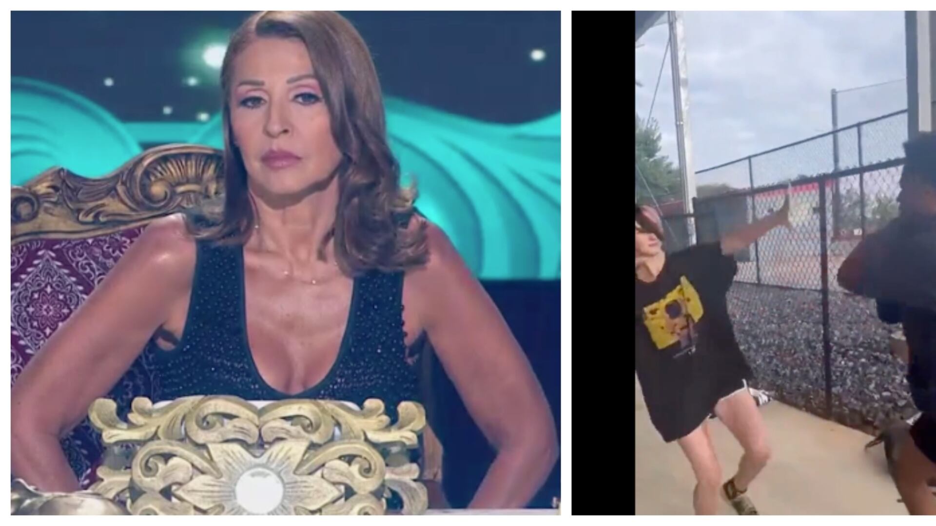 “Se defendió a su nivel”: Amparo Grisales respaldó el golpe que le dio un hombre a una mujer y las redes no la perdonan (Captura de pantalla Yo me llamo y Redes sociales)