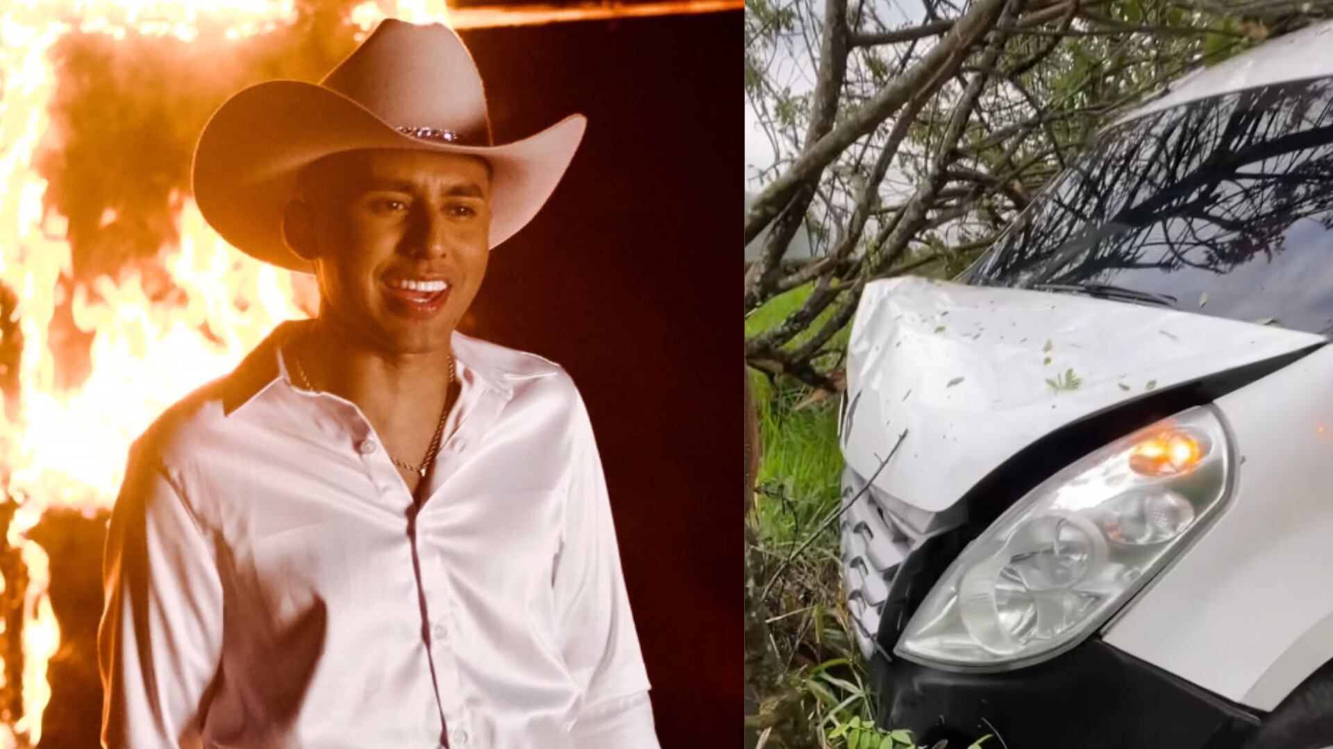 “Dios es muy grande”: Sebastián Ayala sufrió fuerte accidente automovilístico en su viaje a Bogotá