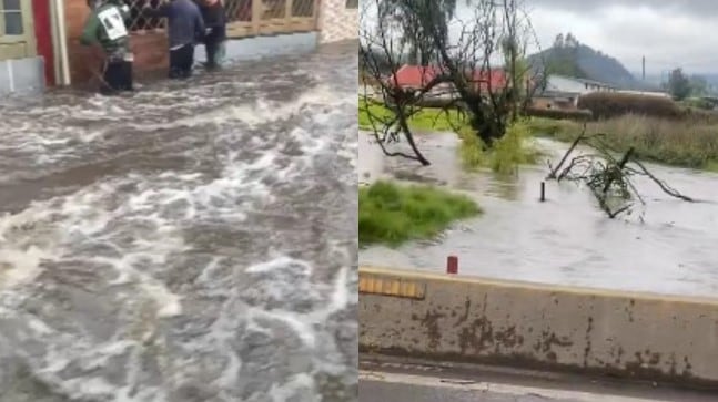 Foto de emergencia por lluvias en Facatativá: barrios bajo el agua y riesgo de nuevas crecientes.