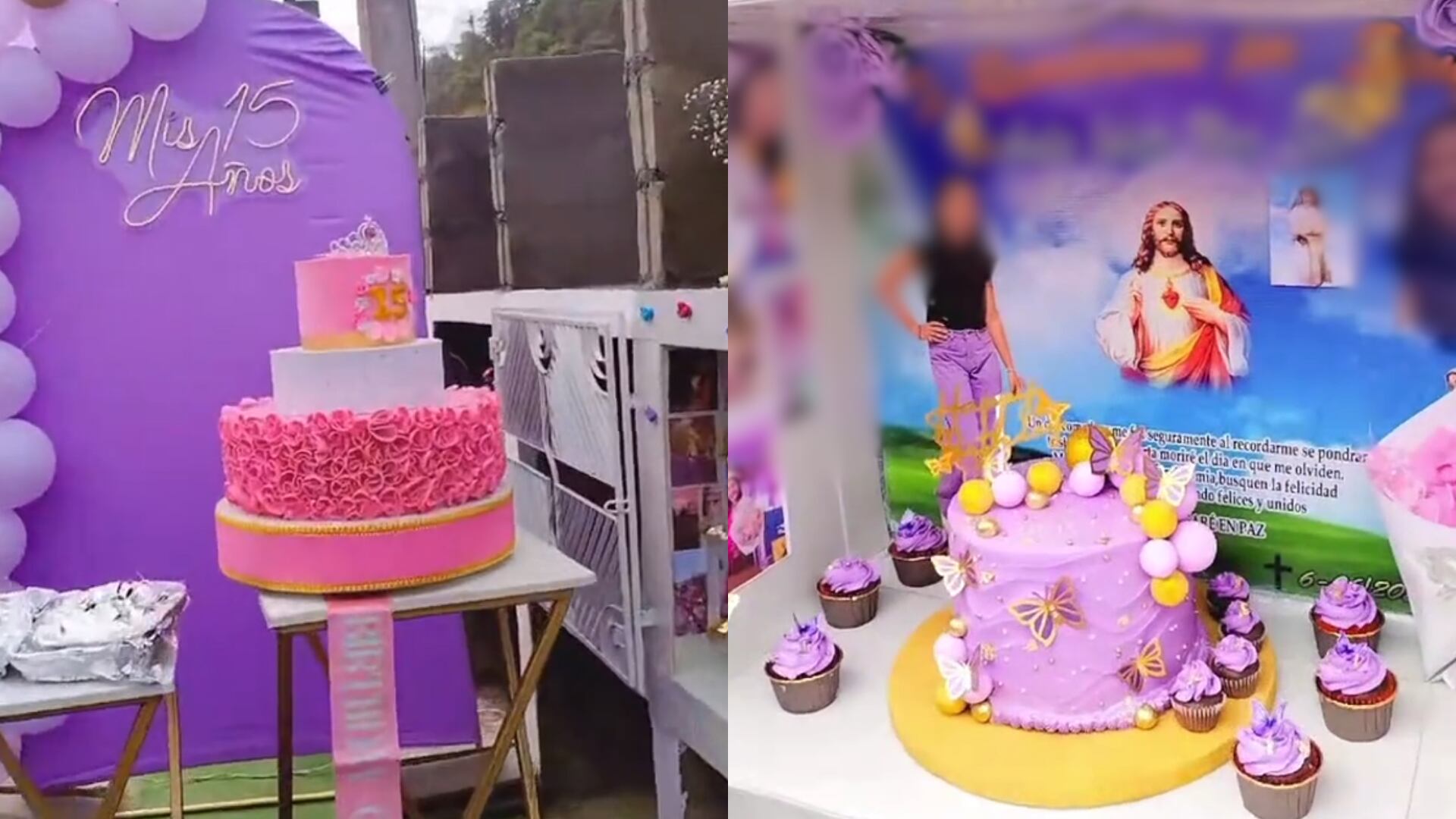 Fiesta de 15 años en cementerio se volvió viral en TikTok; acá la emotiva historia