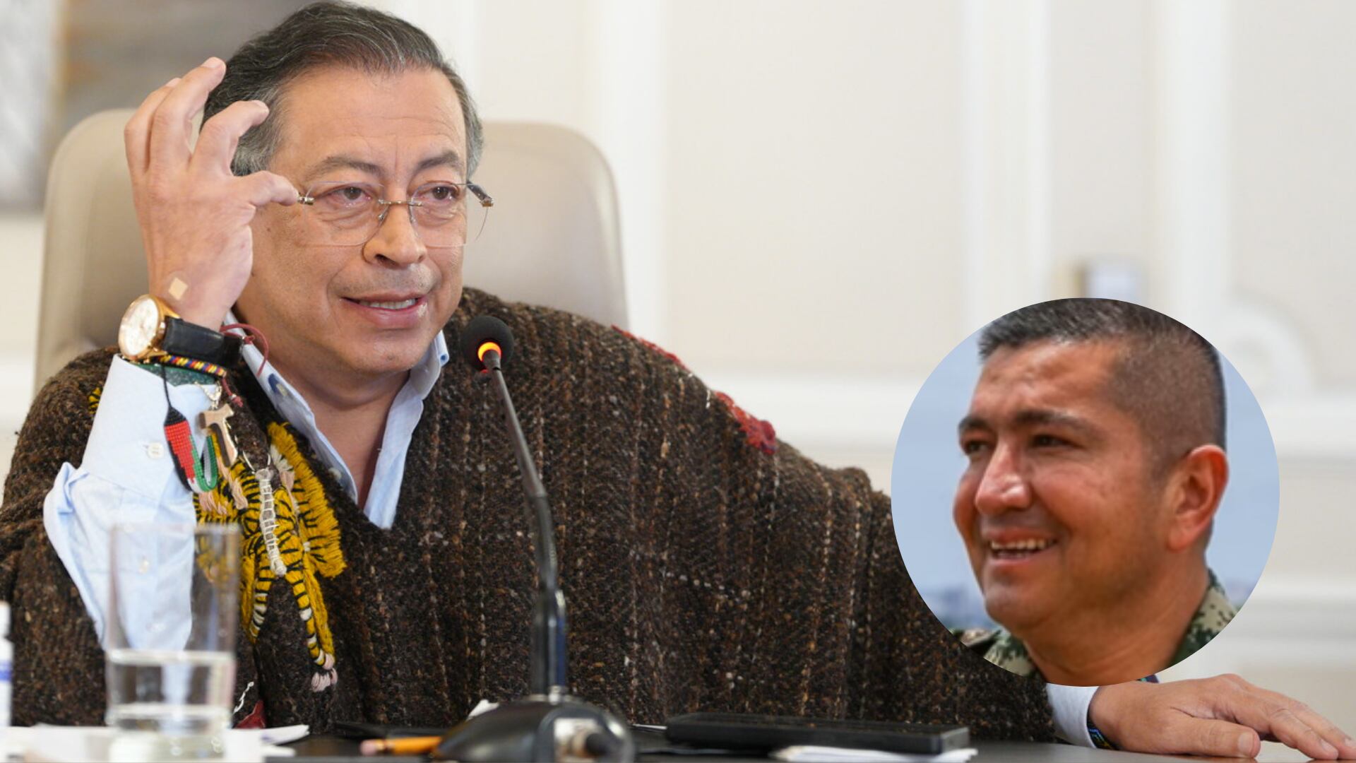 Petro retira a mayor general por redes sociales