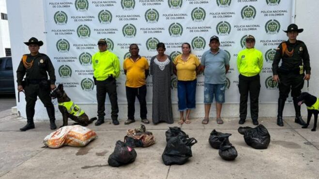 Cuatro personas capturadas con cientos de kilos de carne de tortuga en La Guajira.