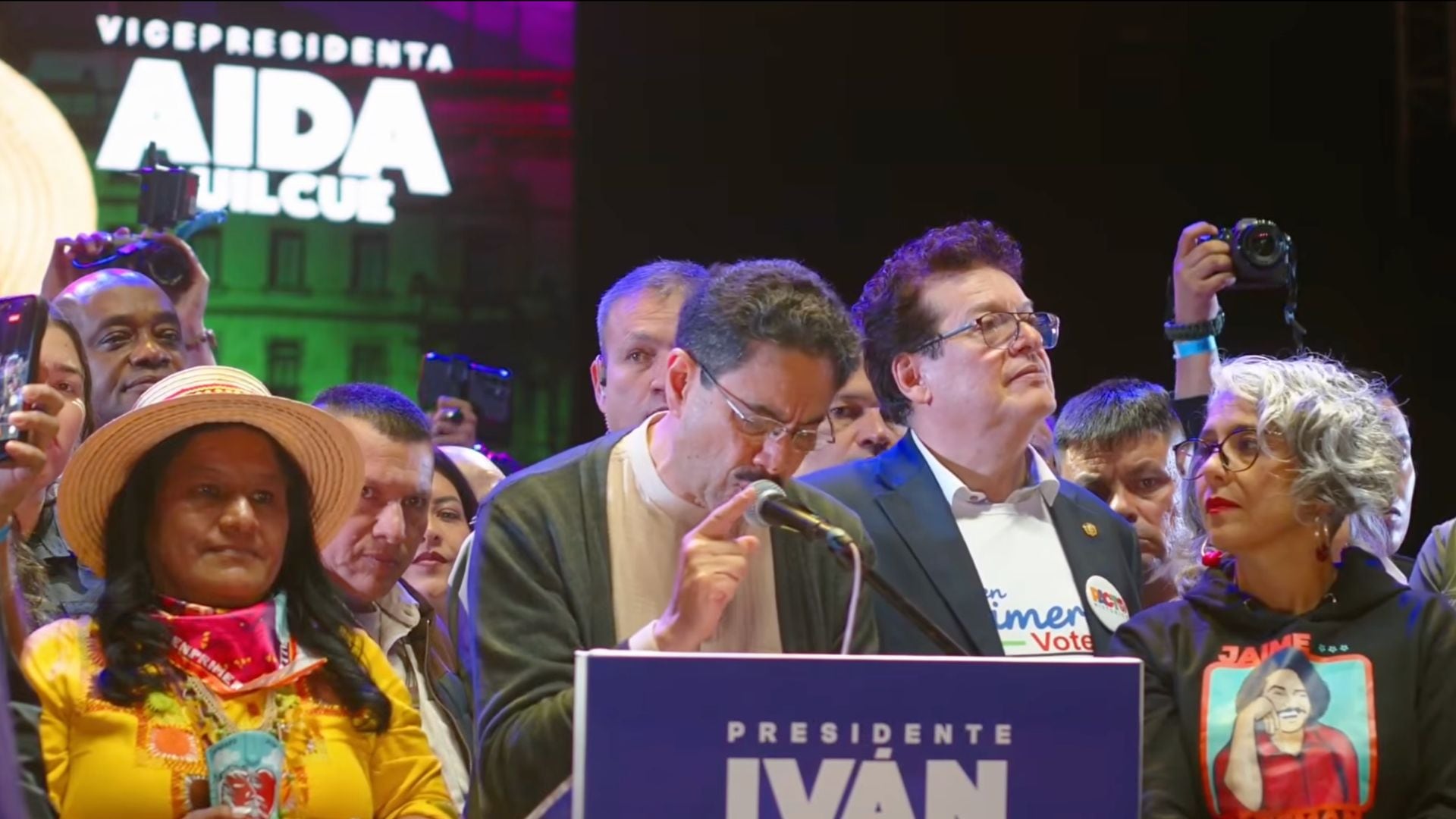 Cierre de campaña de Iván Cepeda, Plaza de Bolívar, Bogotá