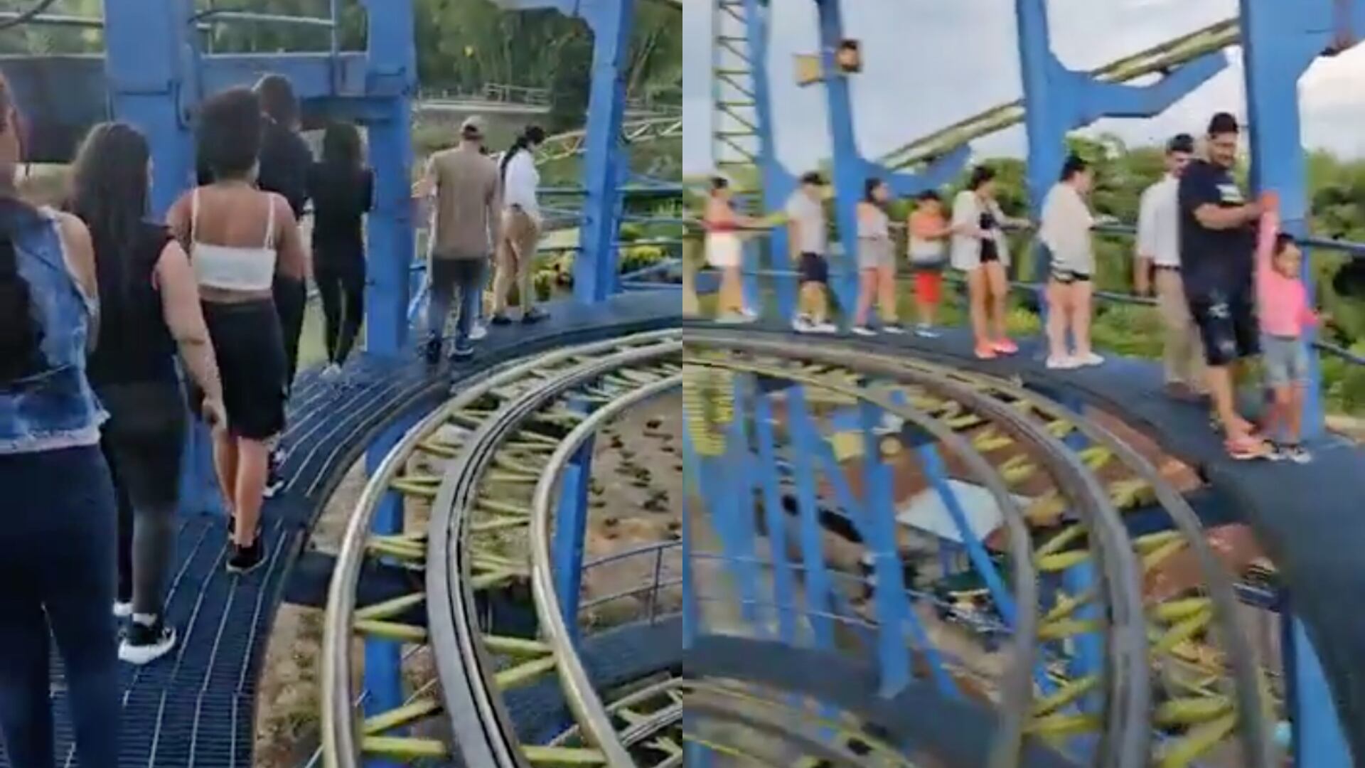 Montaña rusa del Parque del Café tuvo aparente apagón.