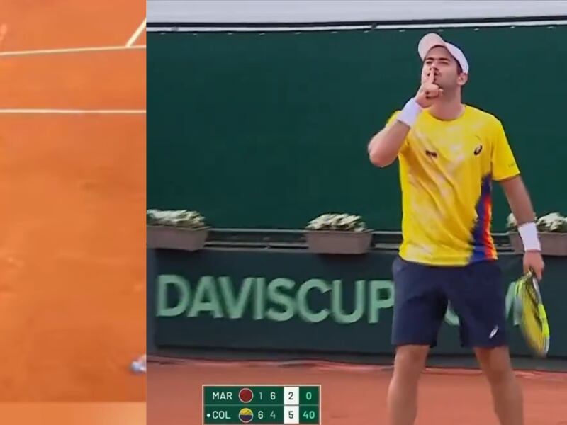 Nicolás Mejía clasificó a Colombia a Copa Davis, mandó a callar al público y le respondieron con botellazos