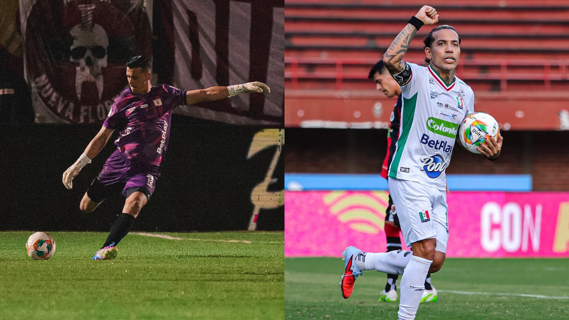 Jorge Soto y Dayro moreno - Fotos: Redes sociales del América y Once Caldas tomadas el 28 de enero del 2026