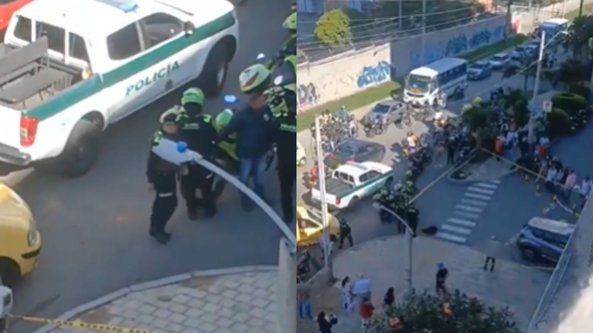 Fletero fue ultimado en Medellín - Fotos: Capturas de redes sociales