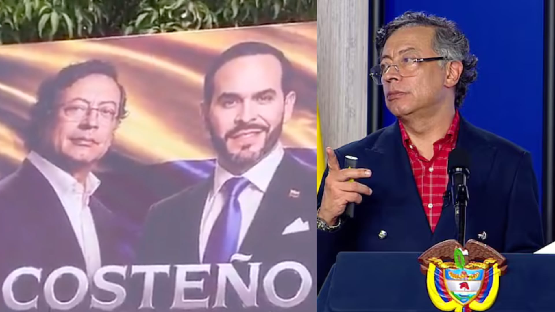 Petro apareció apoyando a De la Espriella en valla publicitaria en la Costa