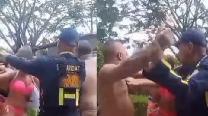 Pelea campal durante paseo familiar en famoso balneario en Barranquilla.