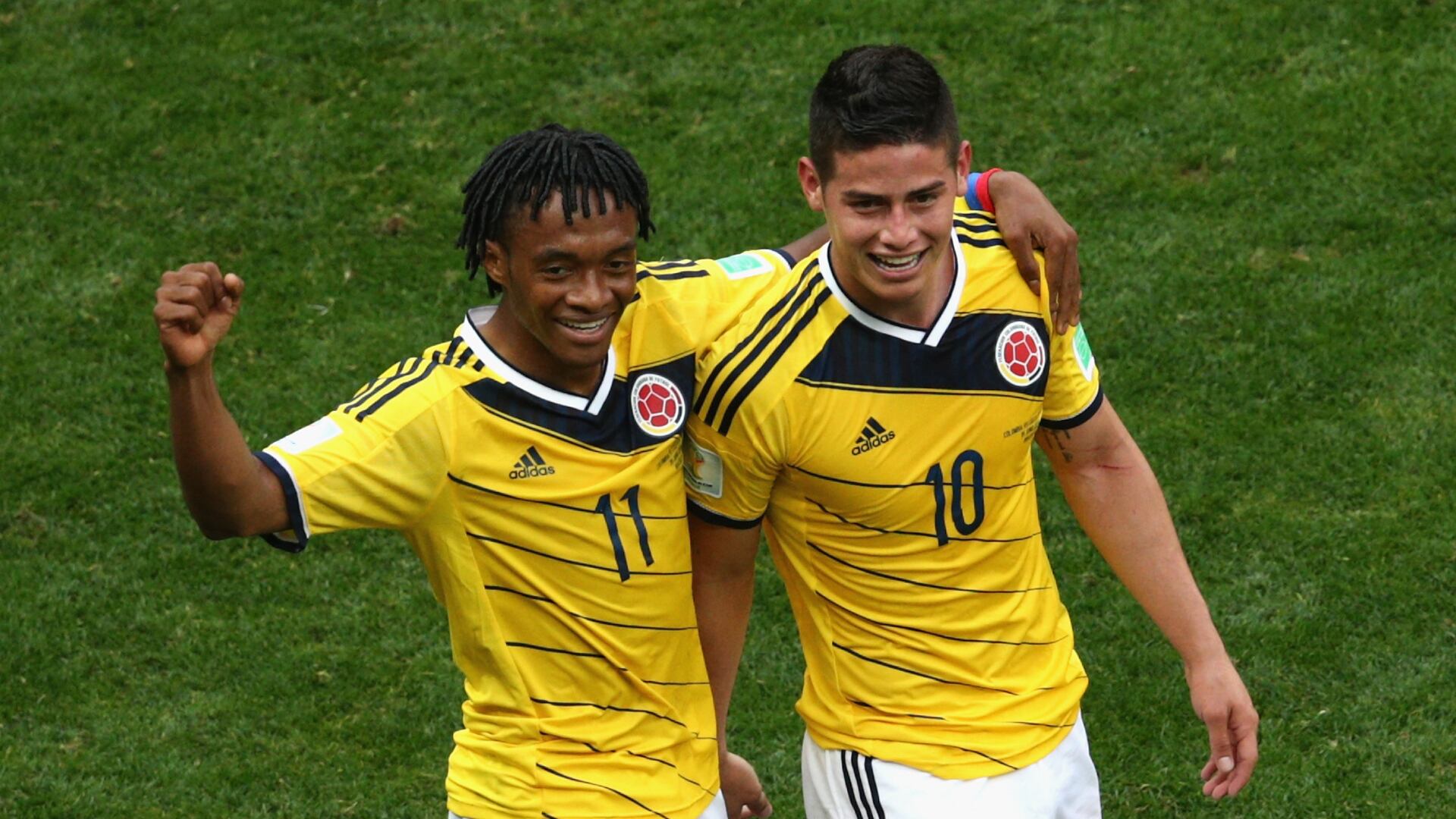 James Rodríguez y Juan Guillermo Cuadrado