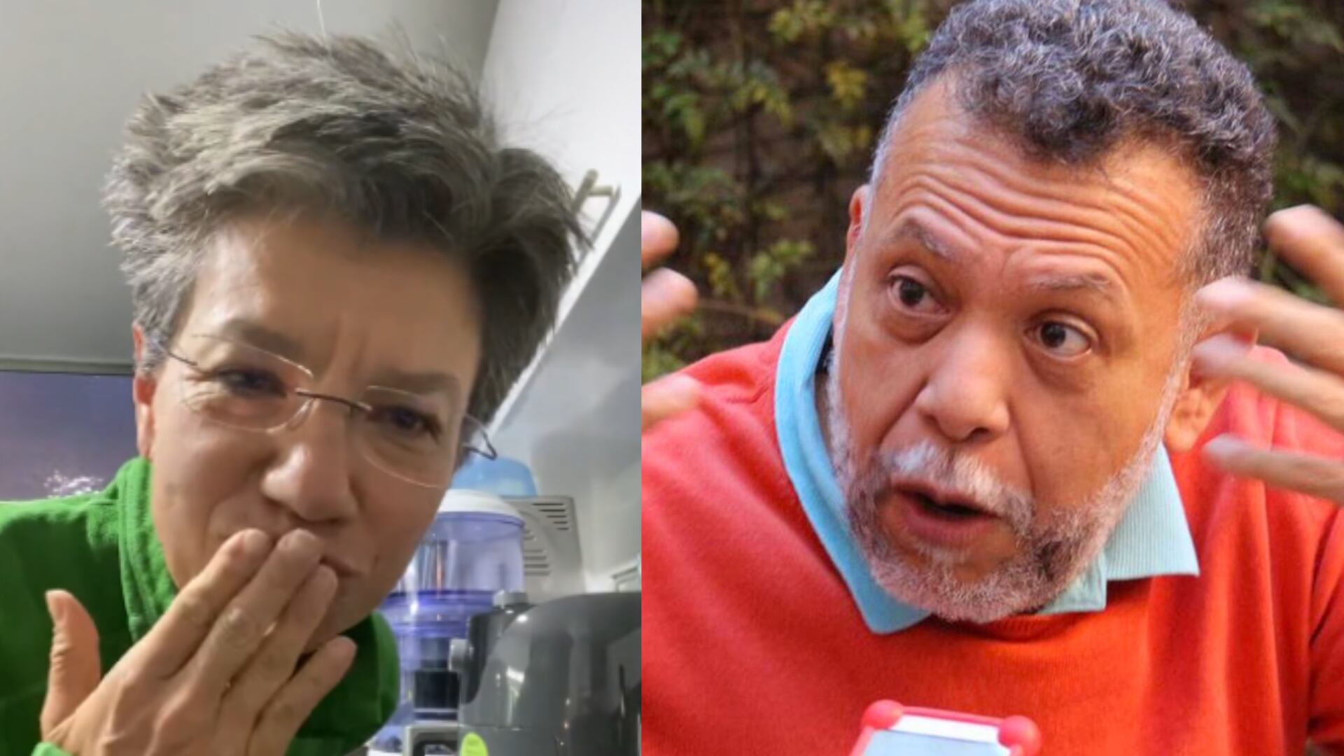 Alberto Linero y Claudia López