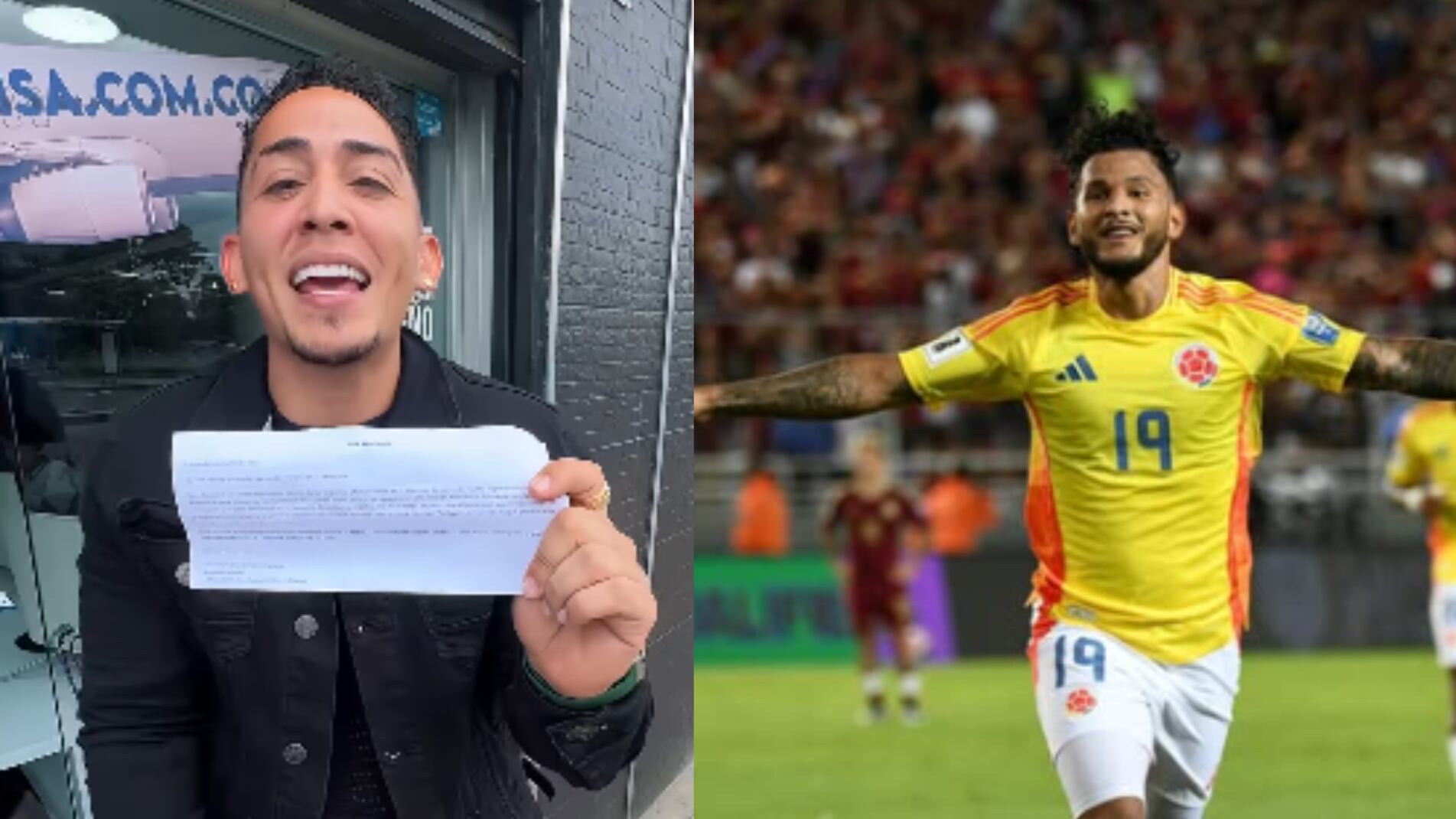 Alfredo de La Casa de los Famosos y Luis Suarez de la Selección Colombia