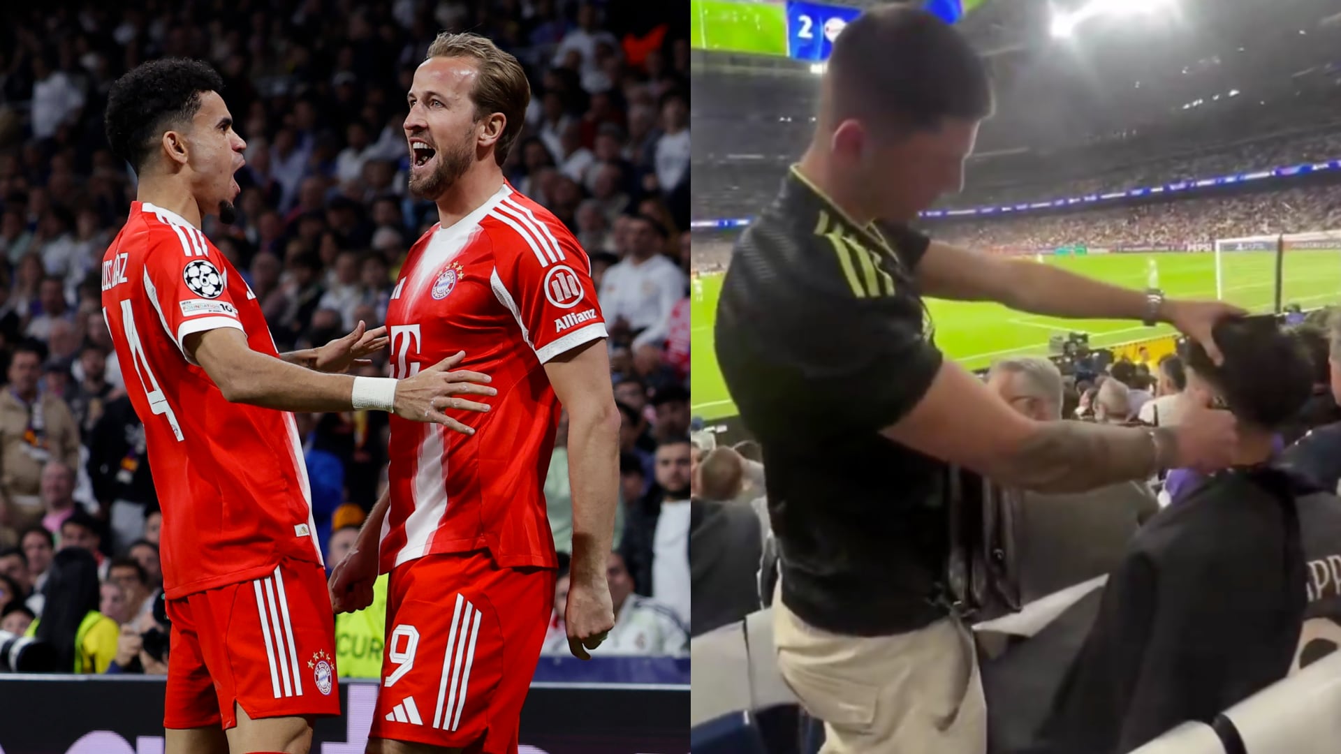 Perdió el partido y el cabello: Hincha del Real Madrid se peluqueó en pleno juego vs Bayern