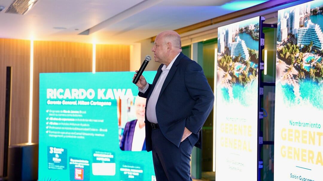 Foto del nuevo gerente general del Hotel Hilton Cartagena, el brasileño Ricardo Kawa.