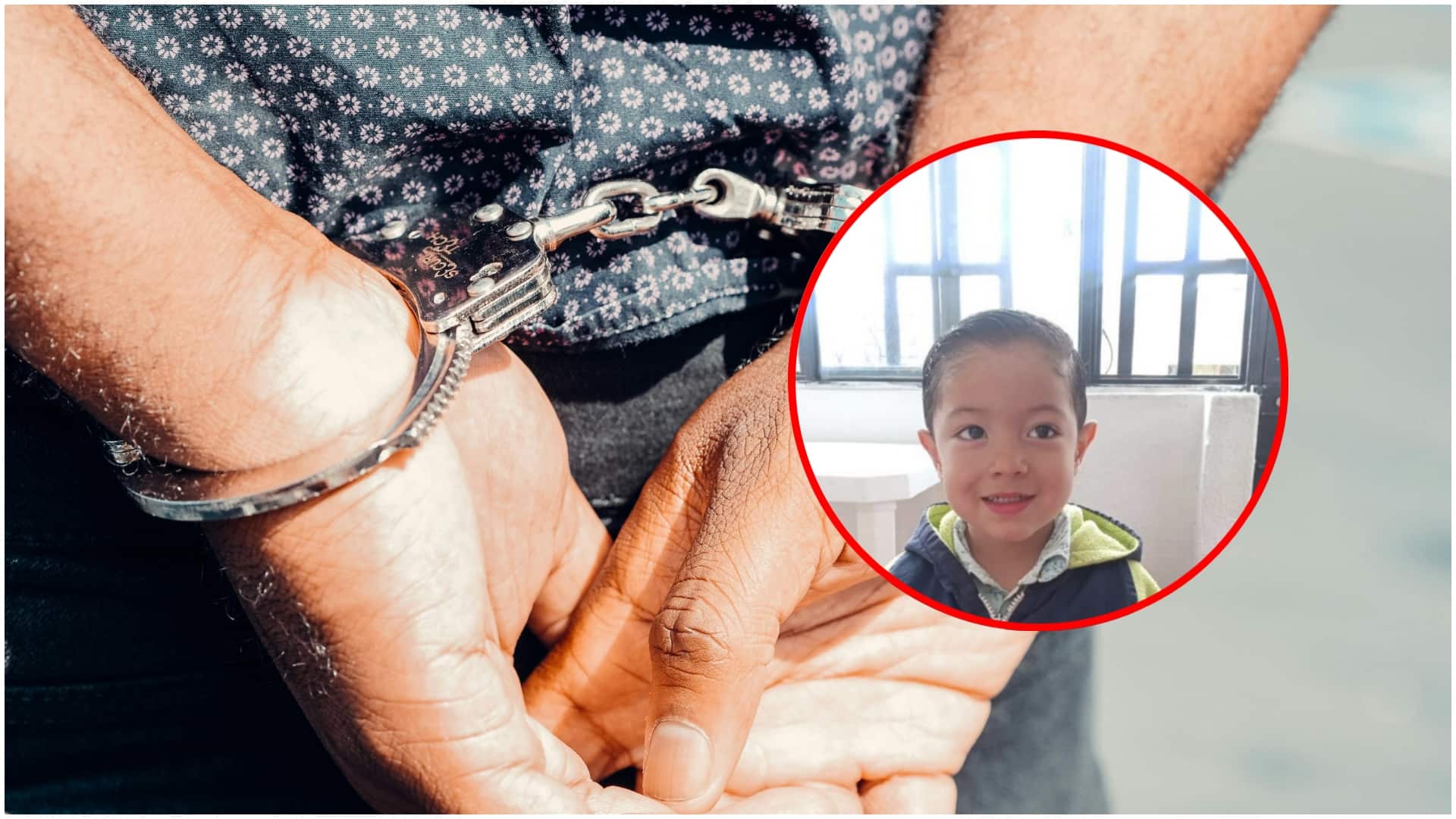 Padrastro de Jerónimo Angulo fue capturado (imagen de referencia a un arresto y de Jerónimo)