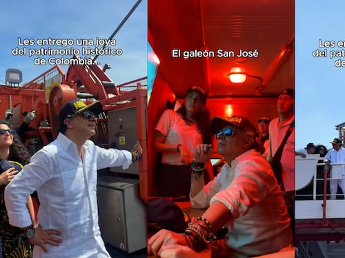 Tildan de ‘visajoso’ a Petro por video en el que recuperó joyas del galeón San José