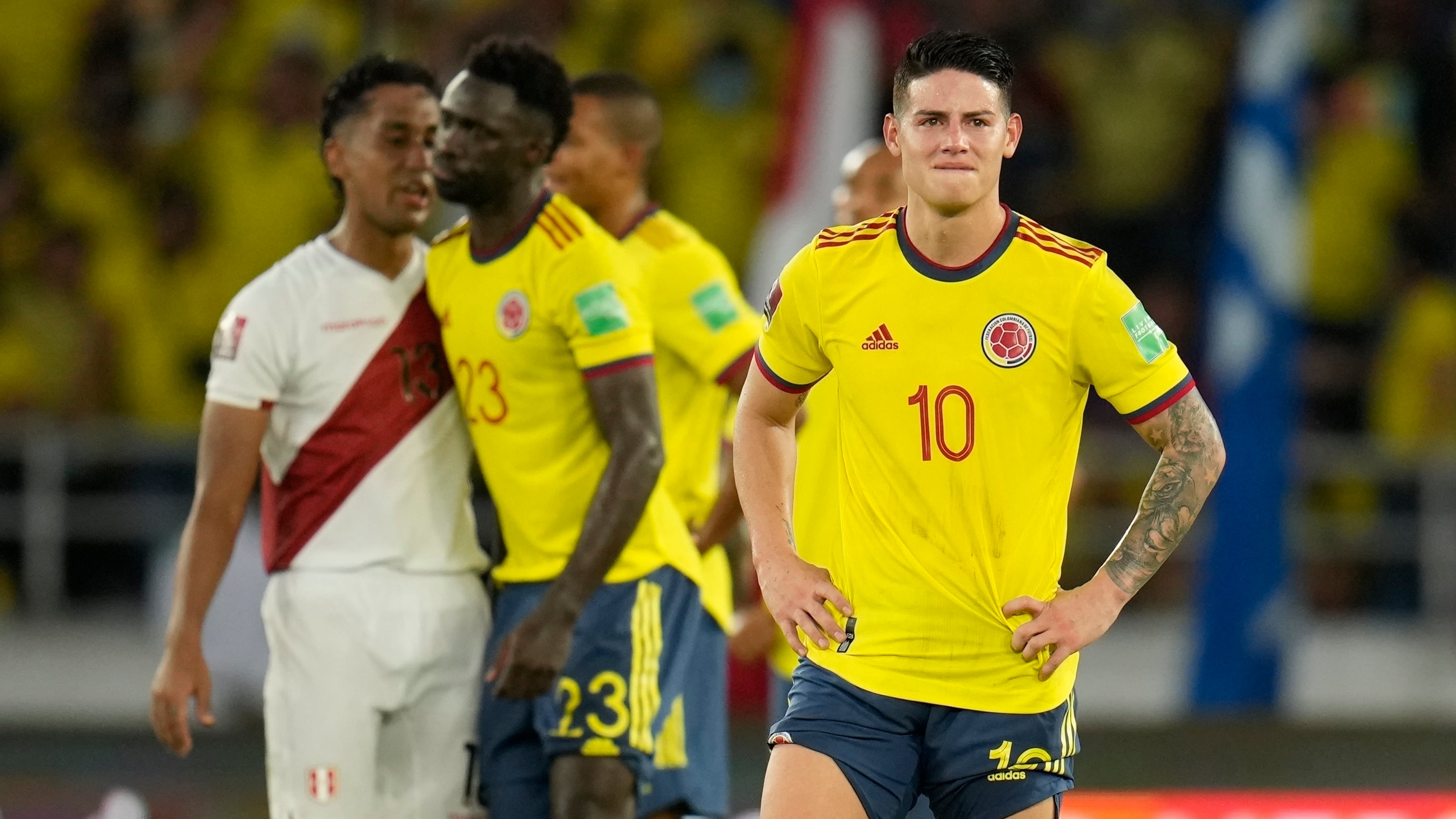 James Rodríguez con la Selección Colombia.