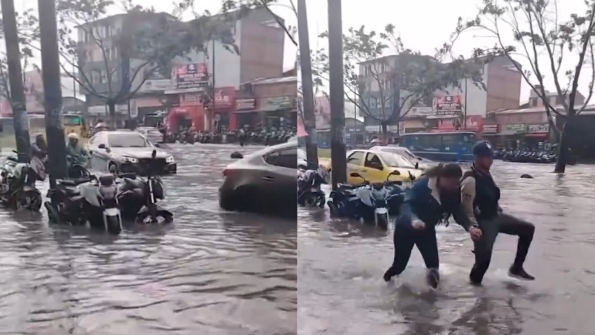La Avenida 1 de Mayo se volvió un rio tras las lluvias del sábado 5 de octubre: la comunidad pide ayuda