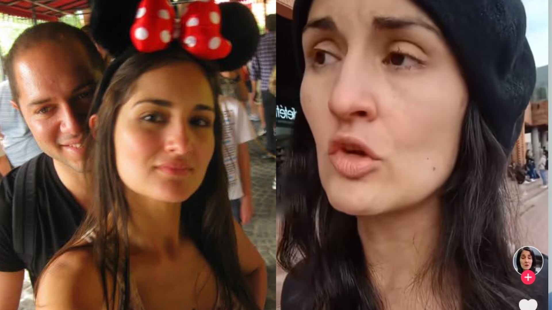 Adriana Díaz y su pareja