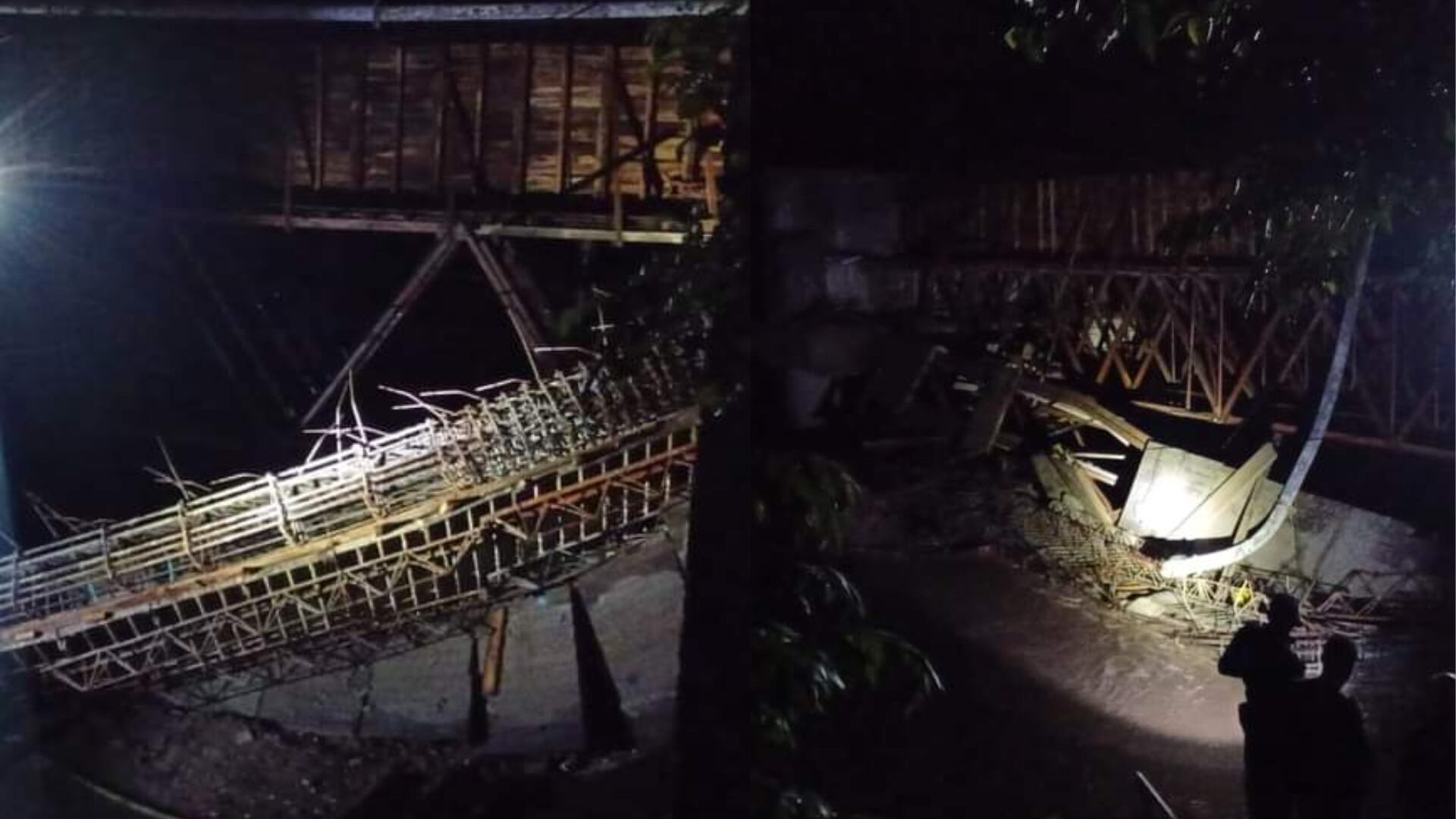 ¿Quién responde? Puente en construcción en Timaná, Huila se desplomó y hay 6 heridos