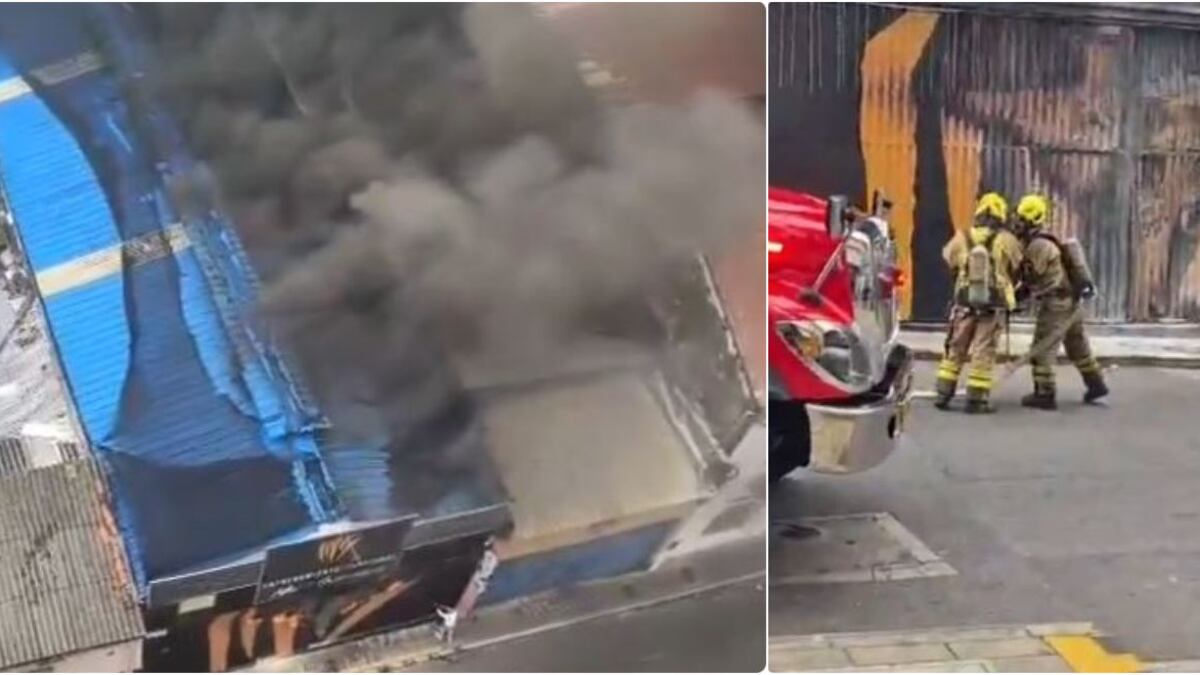 Emergencia en Bucaramanga por incendio en gimnasio de exfutbolista colombiano