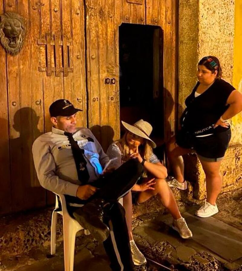 Foto de supuesto fantasma en Cartagena.