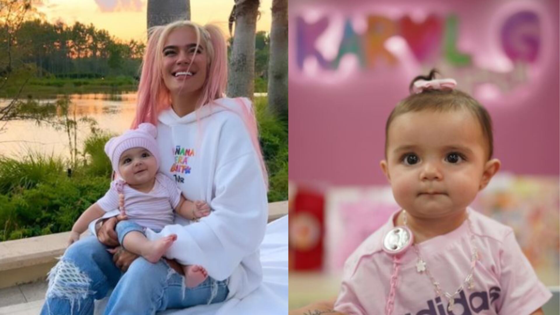 “Mi madrina”: Karol G lució bellísima con un vestido blanco durante el bautizo de su sobrina Sophia