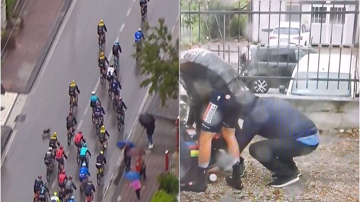 Remco Evenepoel: aficionado aprovechó su caída para robarle su termo