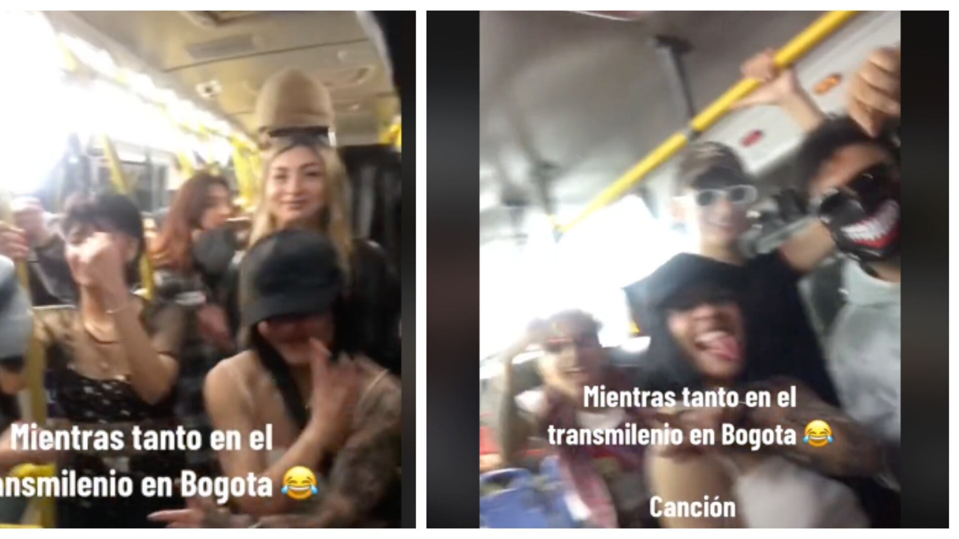 Jóvenes hacen fiesta en el TransMilenio (TikTok: Madxian)
