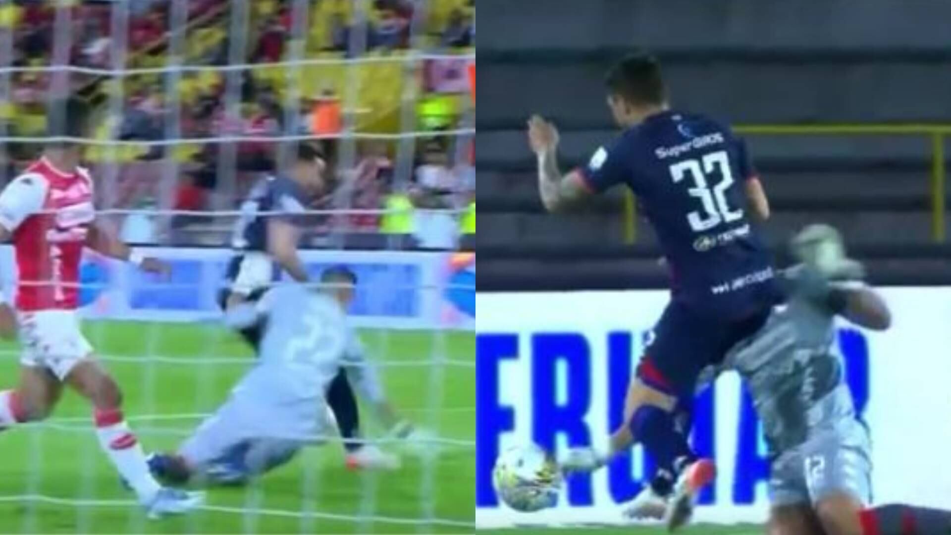 Tuits del Pasto por polémica jugada de penal en el partido contra Santa Fe