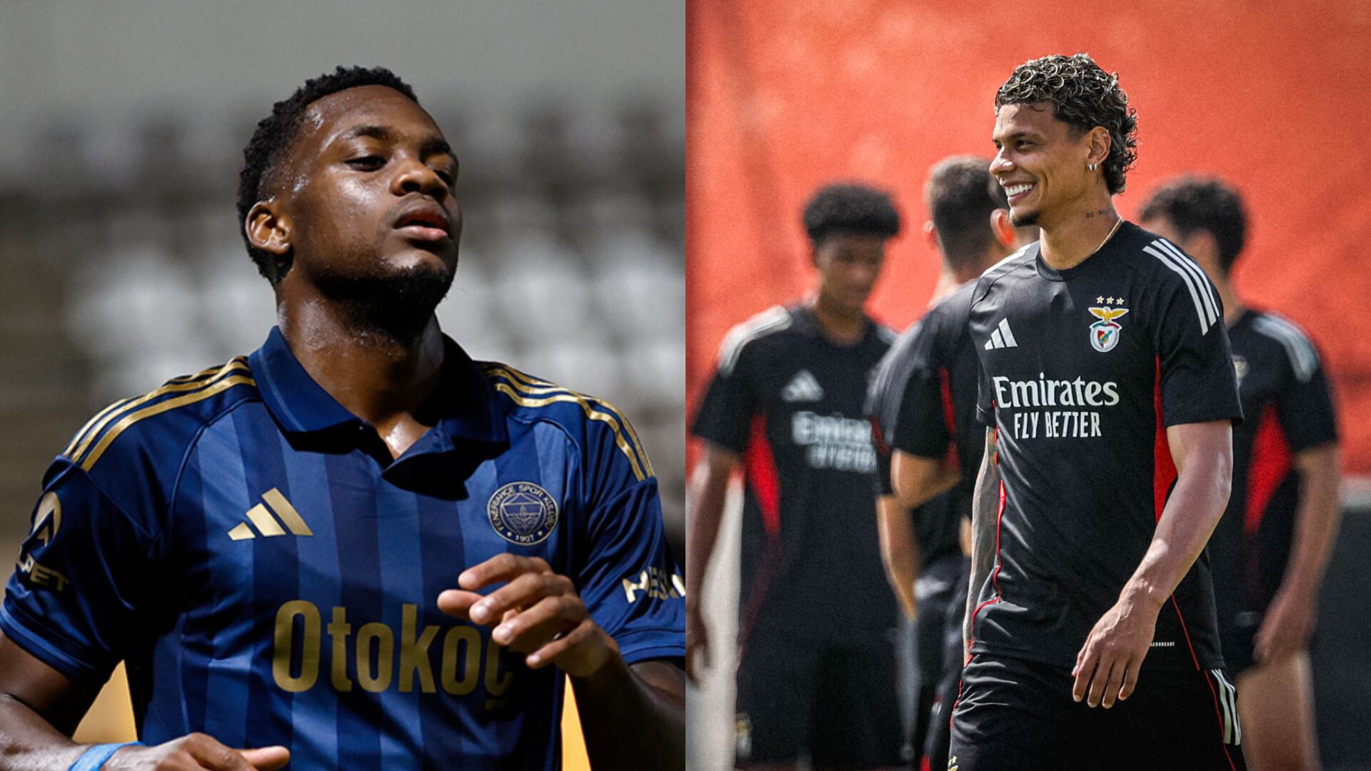 Jhon Durán y Richard Ríos - Fotos: Redes sociales de sus equipos