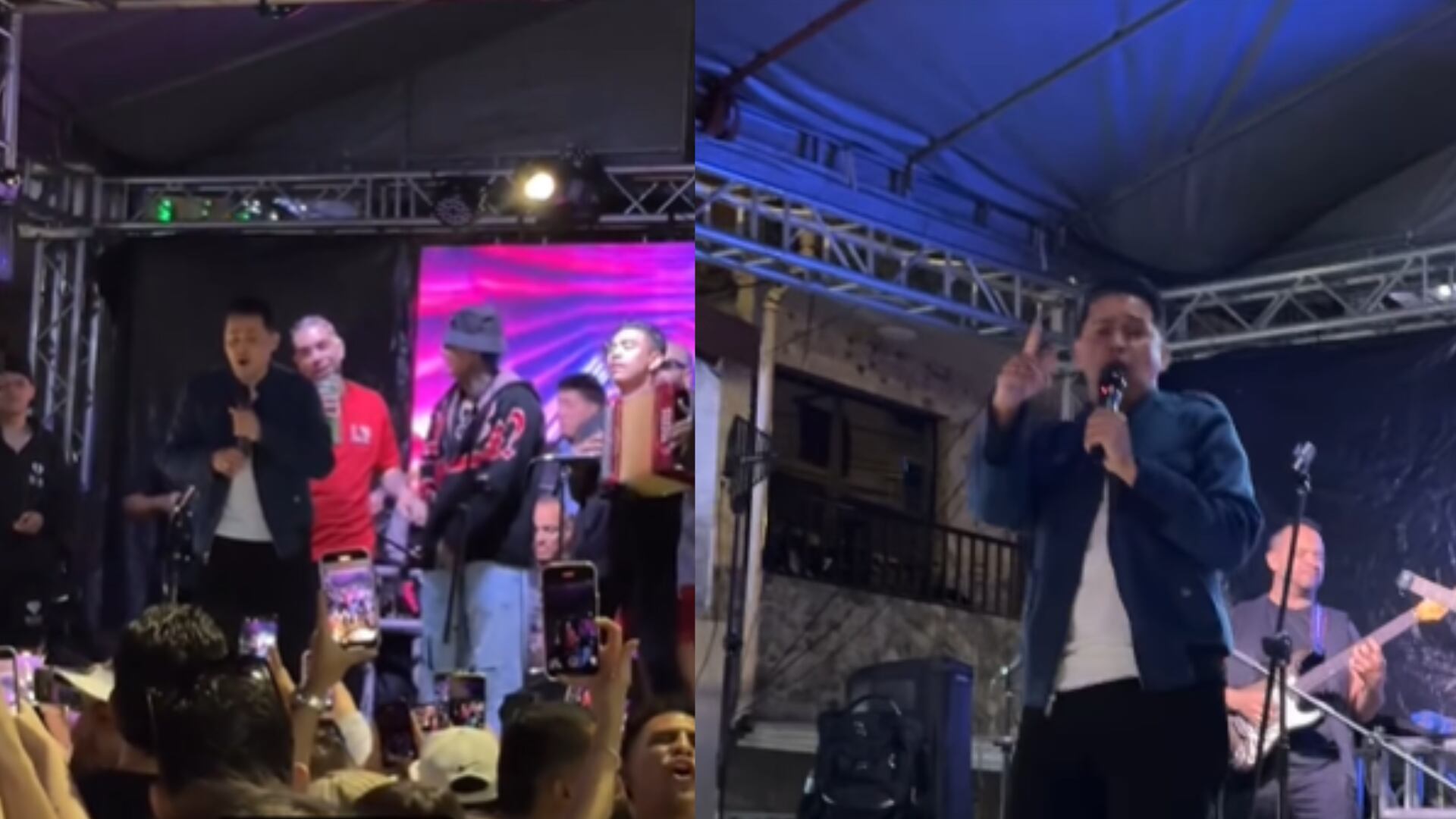 Jorge Celedón compartió tarima con Ryan Castro y Blessd en Navidad