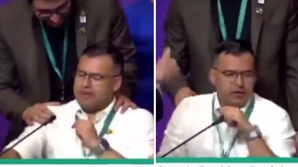 Presidente a la Cámara dejó abierto micrófono en Cali